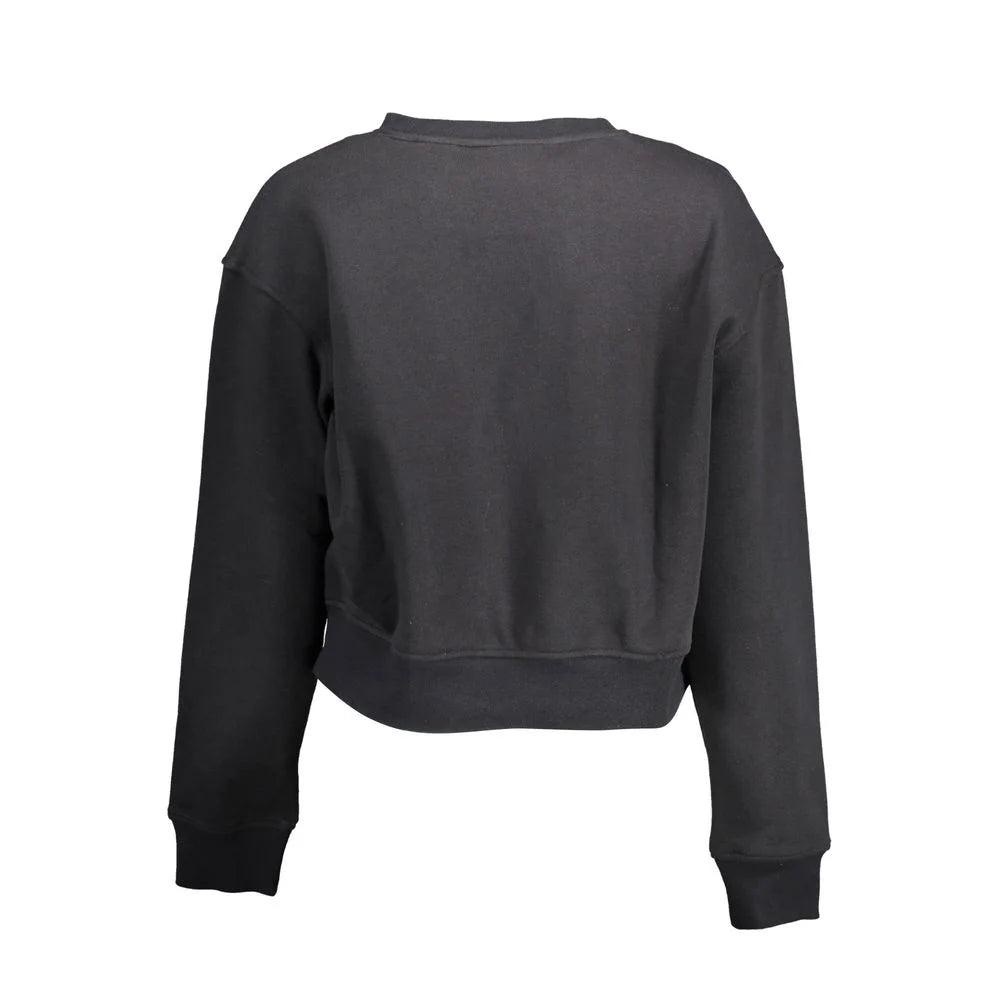 Calvin Klein Black Cotton Women Sweater - XL