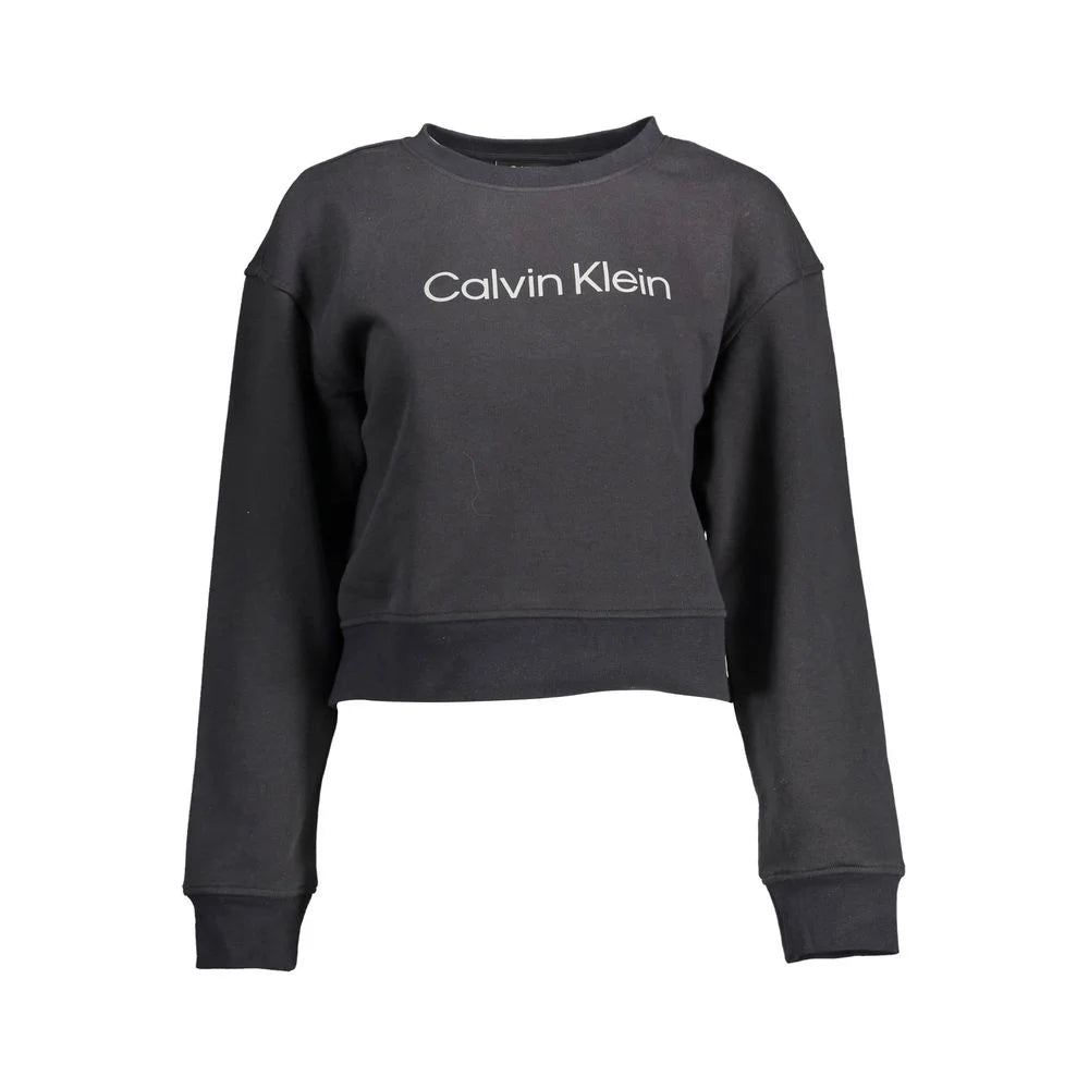 Calvin Klein Black Cotton Women Sweater - XL
