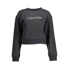 Calvin Klein Black Cotton Women Sweater - XL