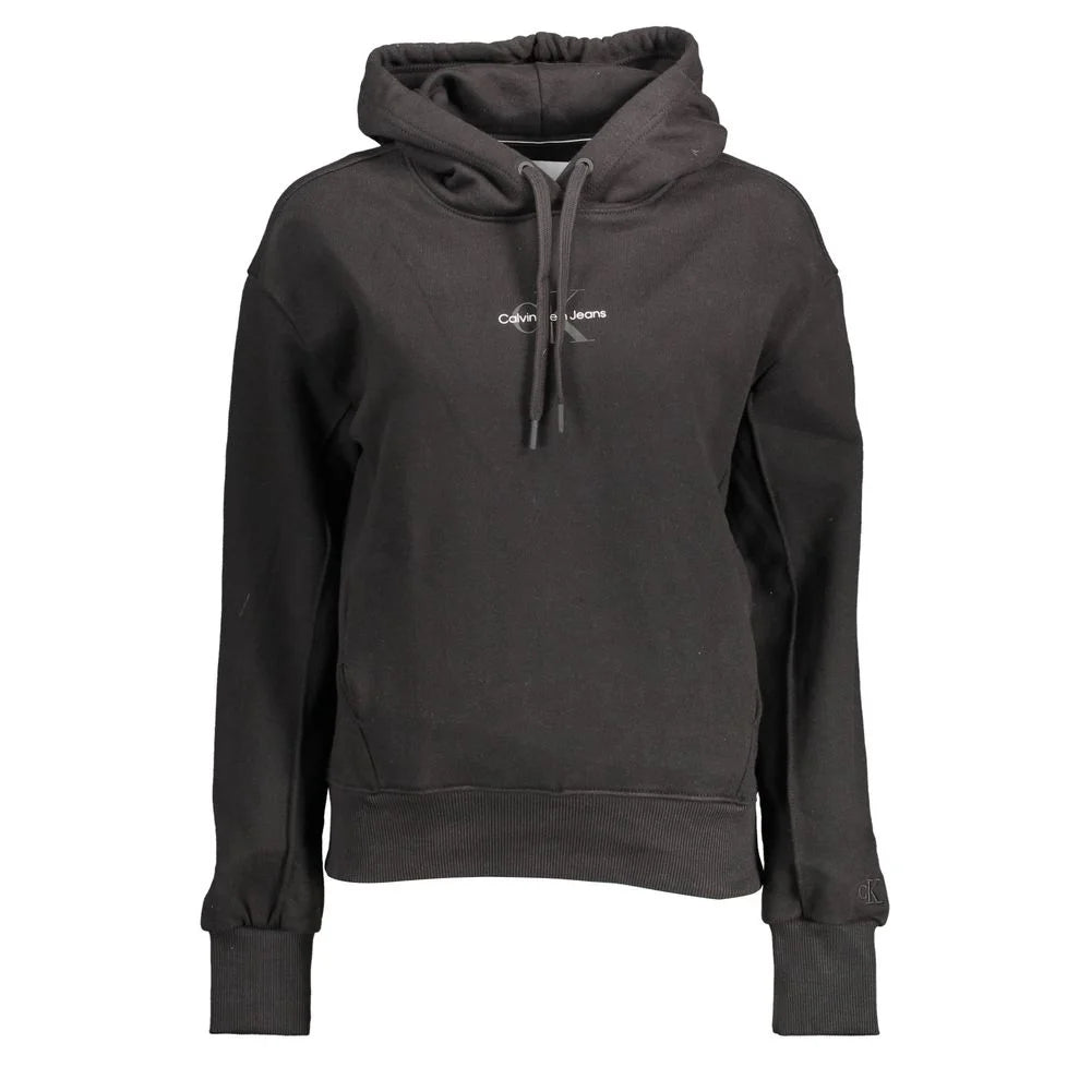 Calvin Klein Black Cotton Women Sweater - XL - Hoodies