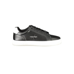 Calvin Klein Black Leather Men Sneaker - Sneakers