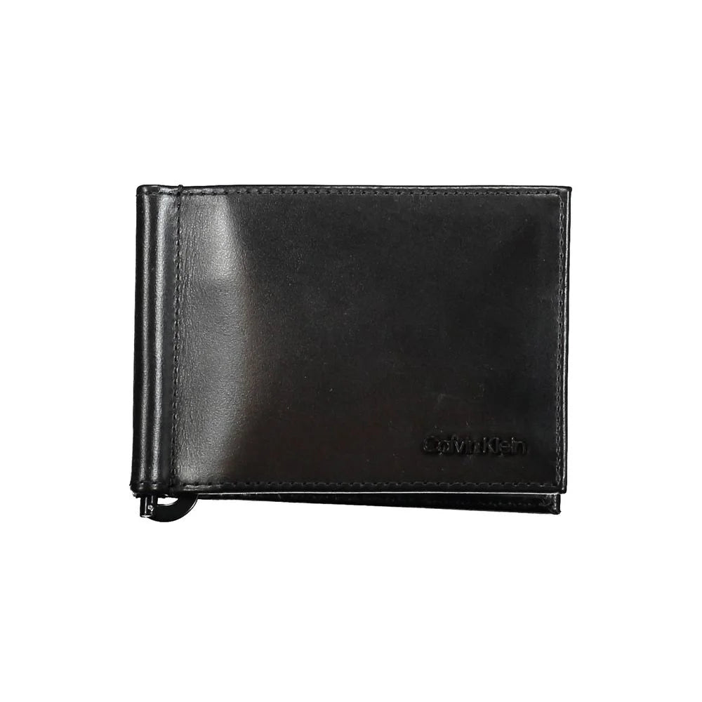 Calvin Klein Black Leather Men Wallet - Wallets