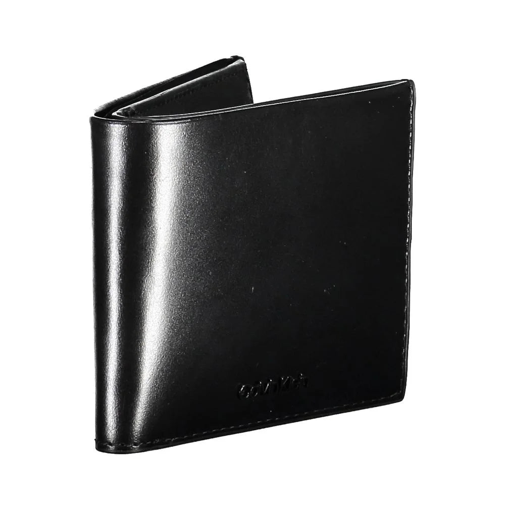 Calvin Klein Black Leather Men Wallet - Wallets