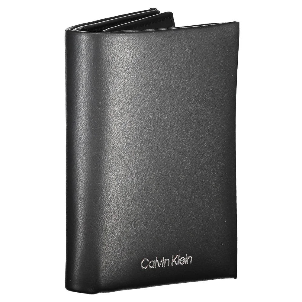 Calvin Klein Black Leather Men Wallet - Wallets