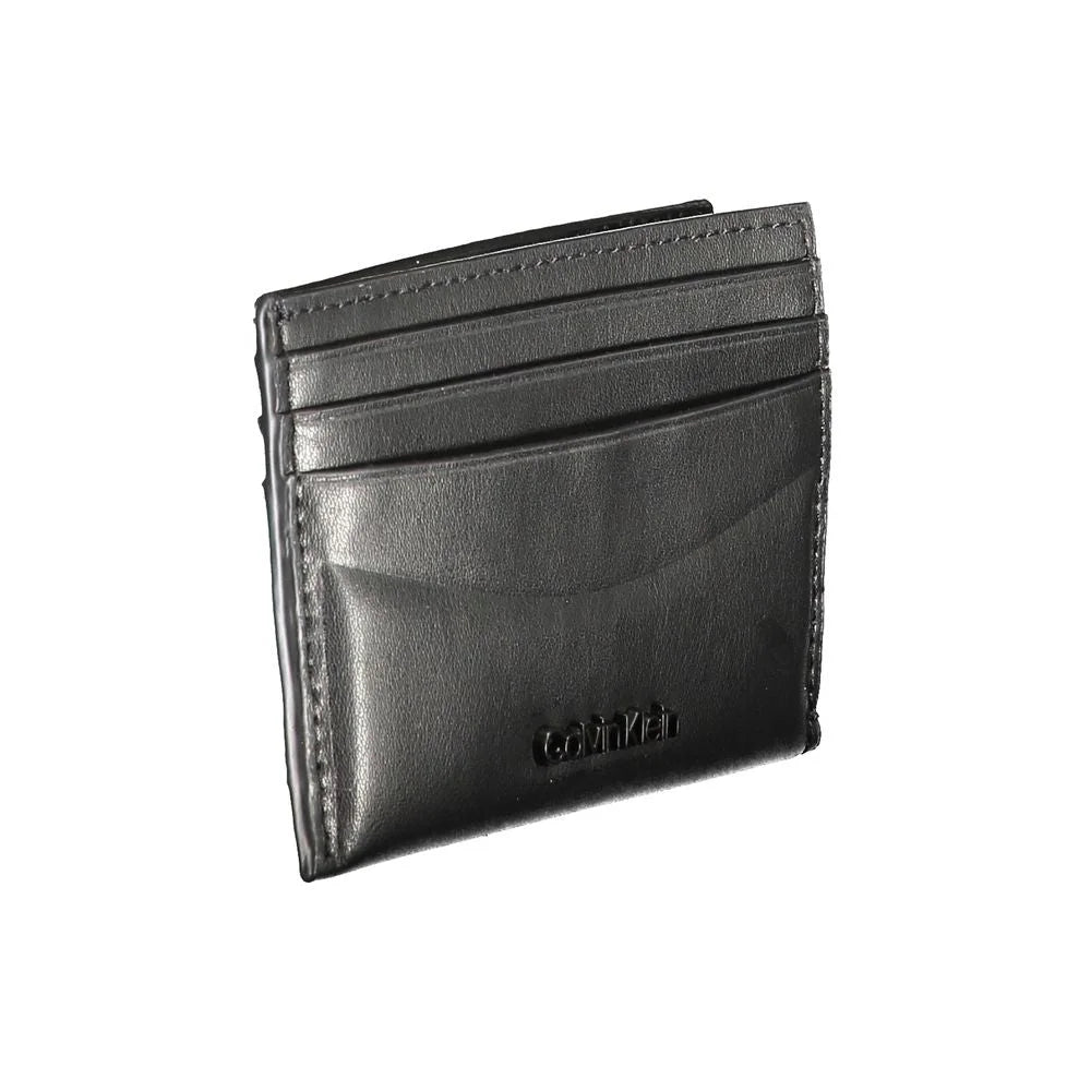 Calvin Klein Black Leather Wallet - Card Cases