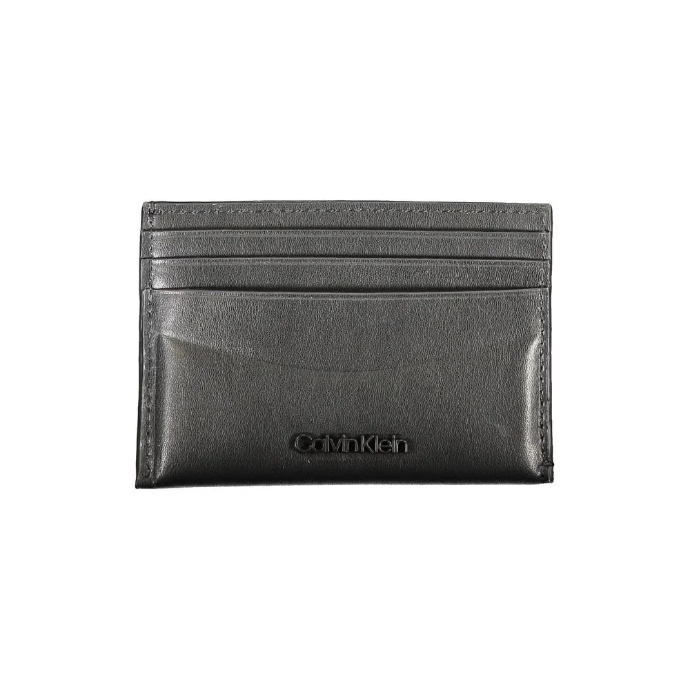 Calvin Klein Black Leather Wallet - Card Cases