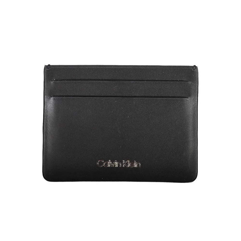 Calvin Klein Black Leather Wallet - Card Cases