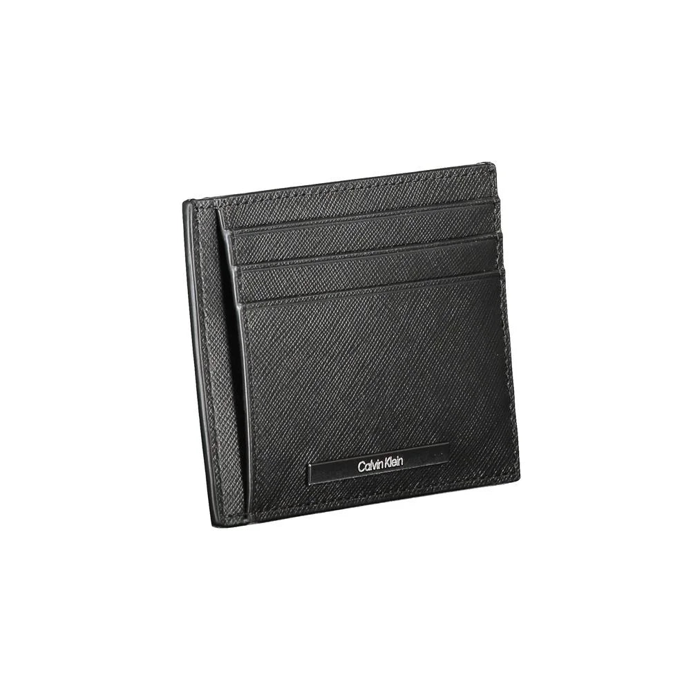 Calvin Klein Black Leather Wallet - Card Cases