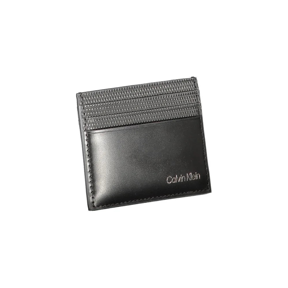 Calvin Klein Black Leather Wallet - Card Cases