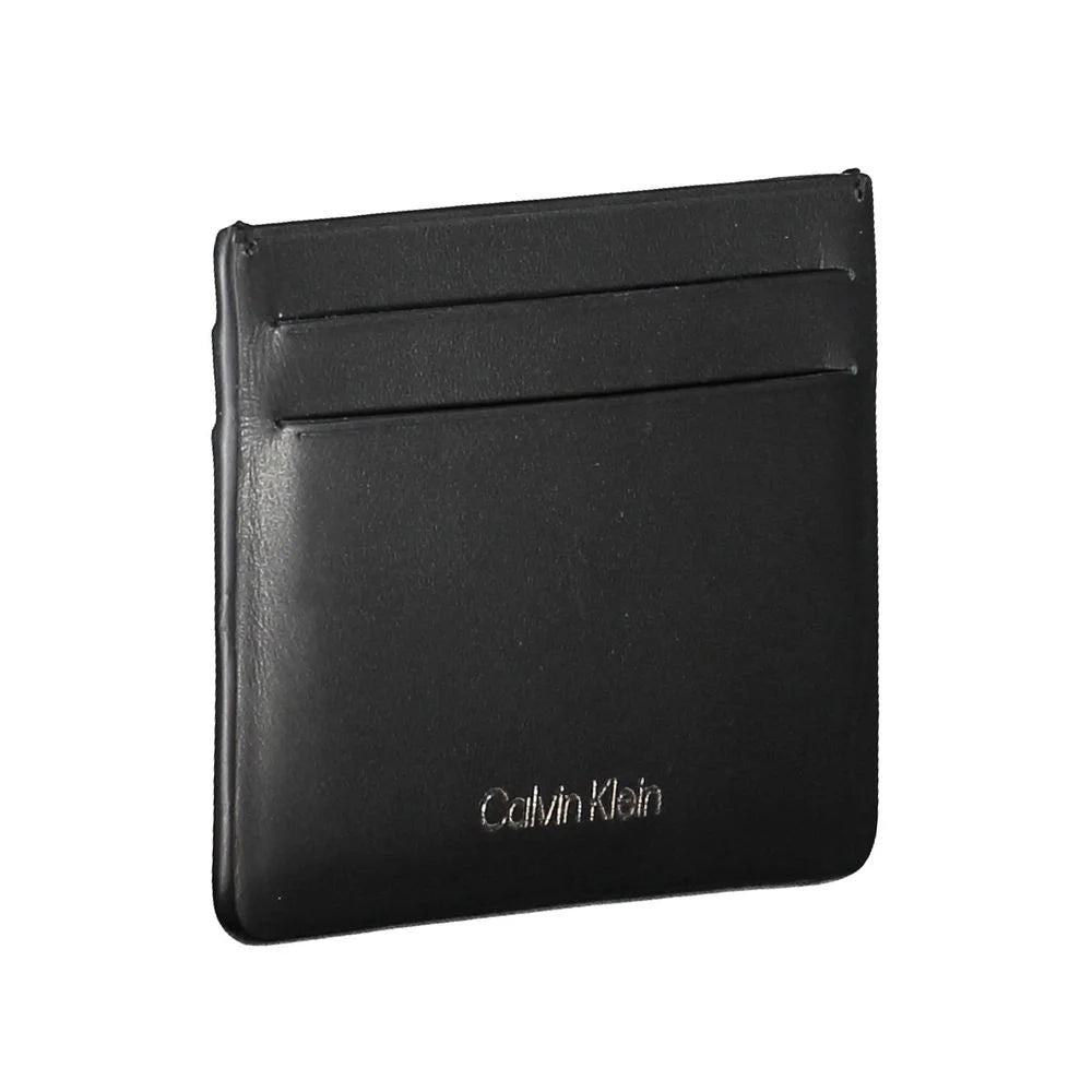 Calvin Klein Black Leather Wallet - Card Cases