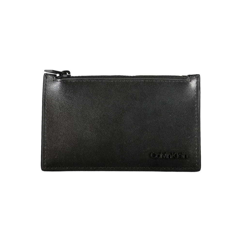 Calvin Klein Black Leather Wallet - Wallets