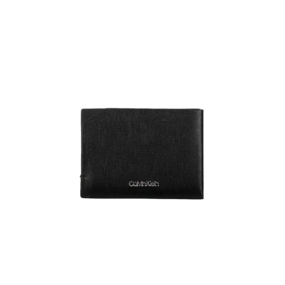 Calvin Klein Black Leather Wallet - Wallets