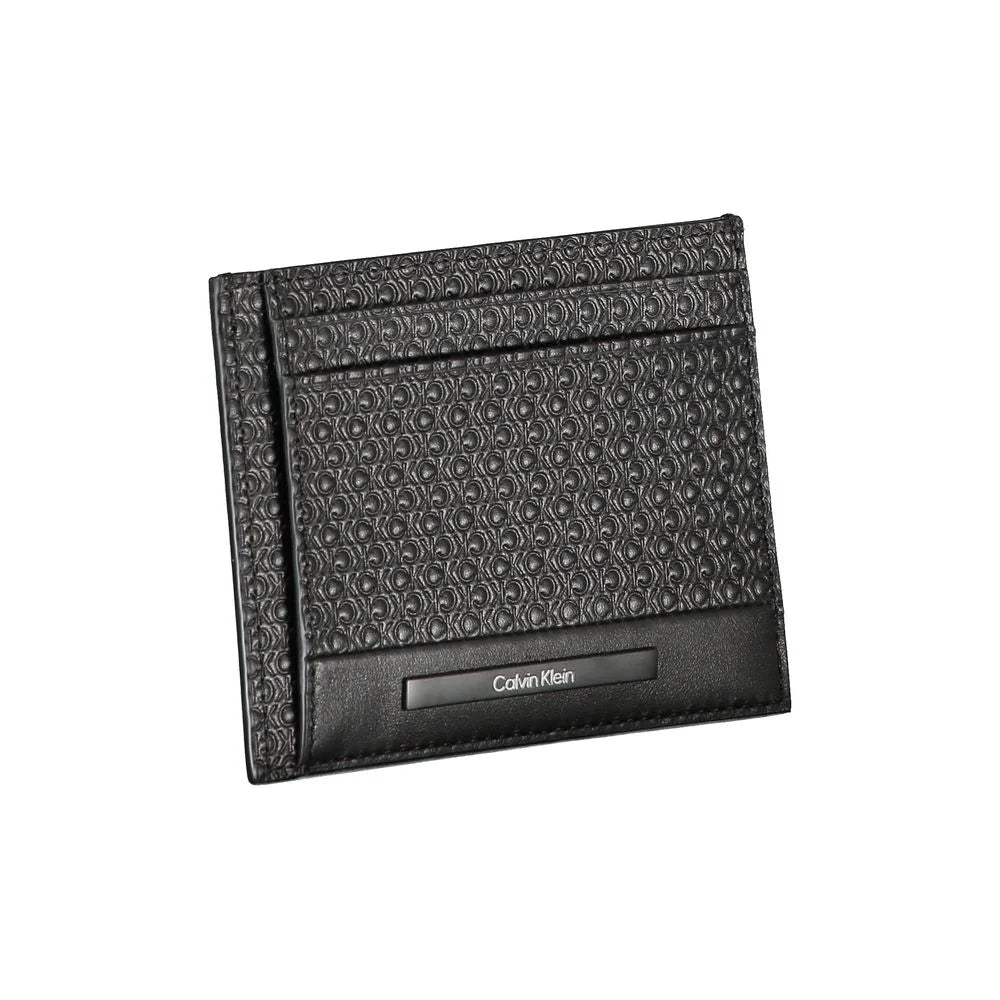 Calvin Klein Black Leather Wallet - Wallets