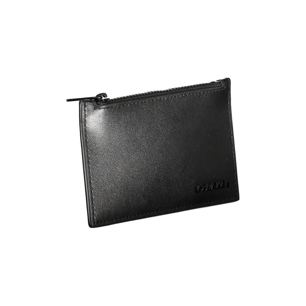 Calvin Klein Black Leather Wallet - Wallets