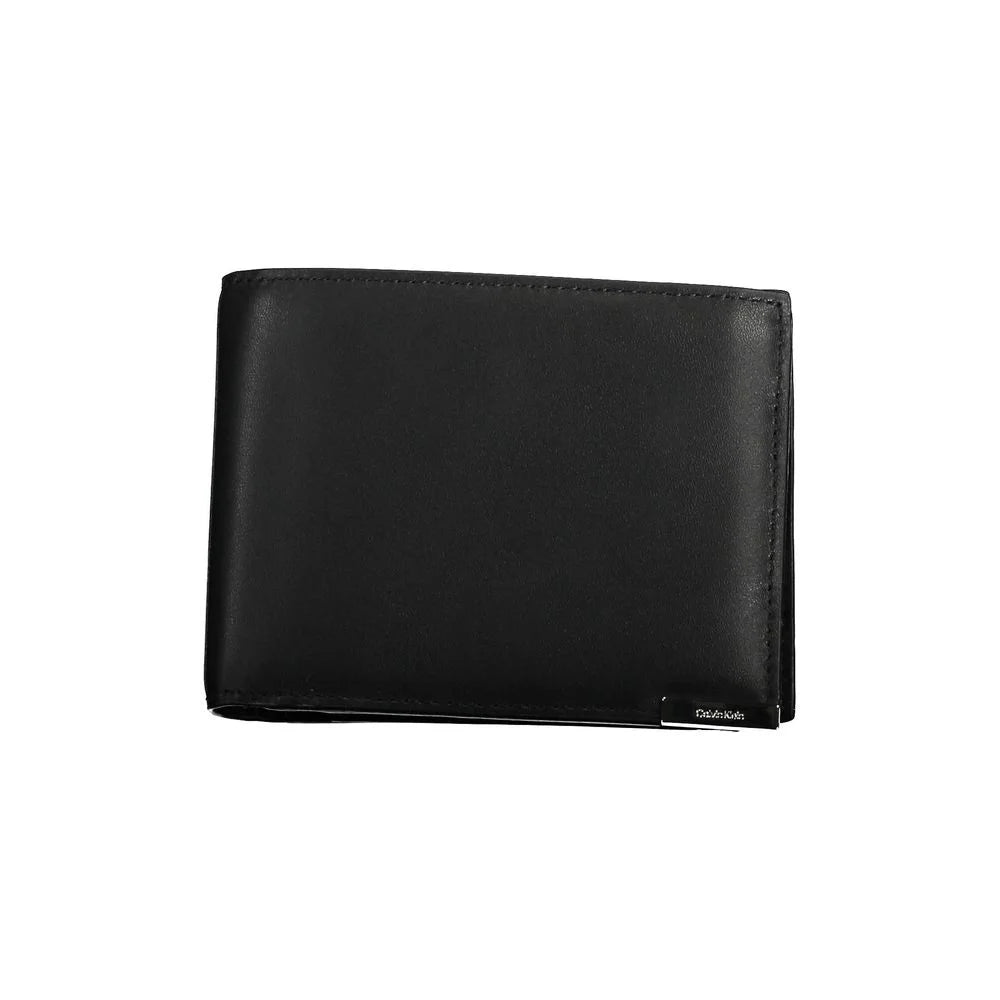 Calvin Klein Black Leather Wallet - Wallets