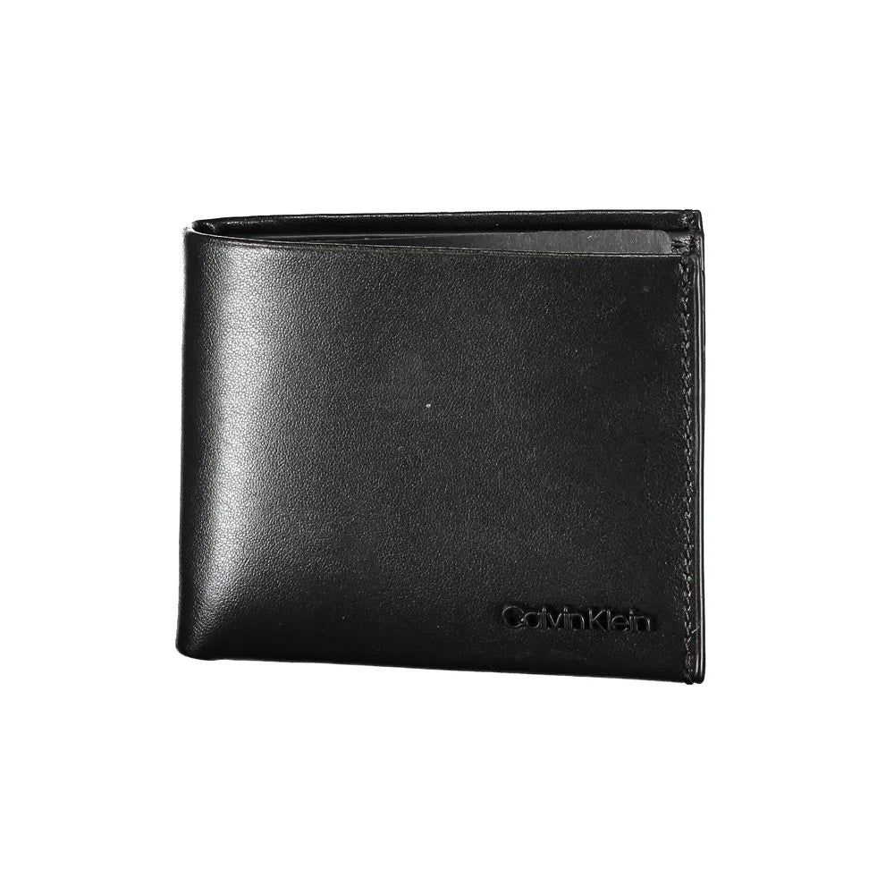 Calvin Klein Black Leather Wallet - Wallets