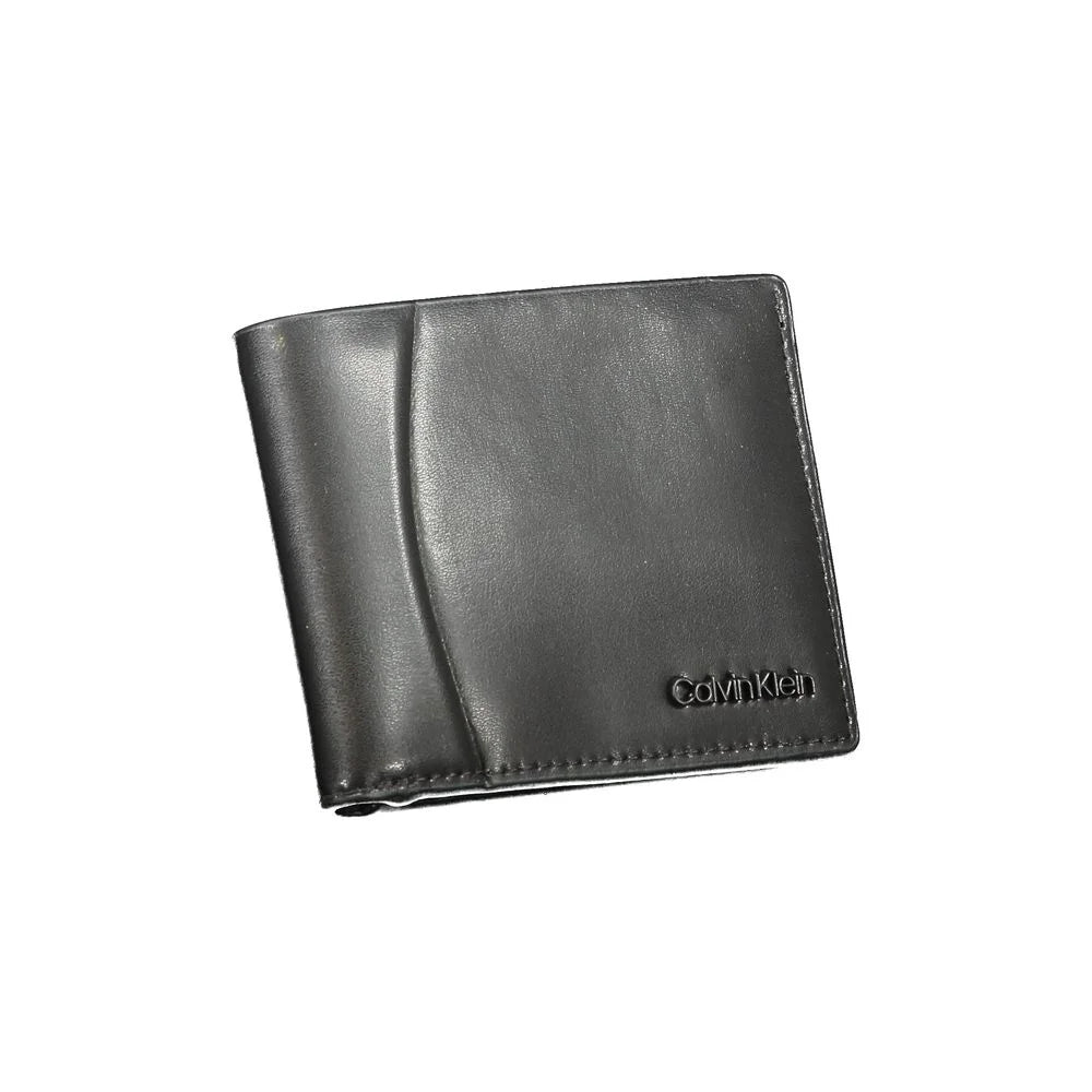 Calvin Klein Black Leather Wallet - Wallets
