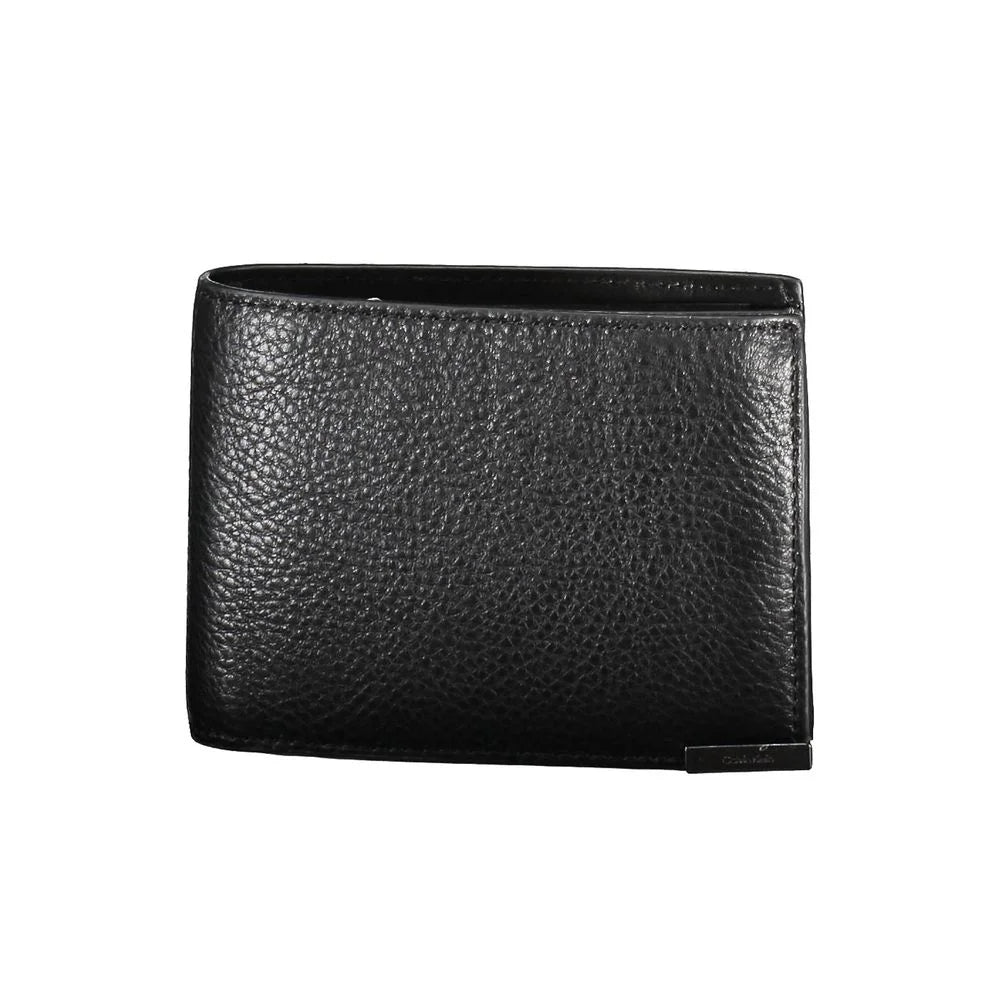 Calvin Klein Black Leather Wallet - Wallets