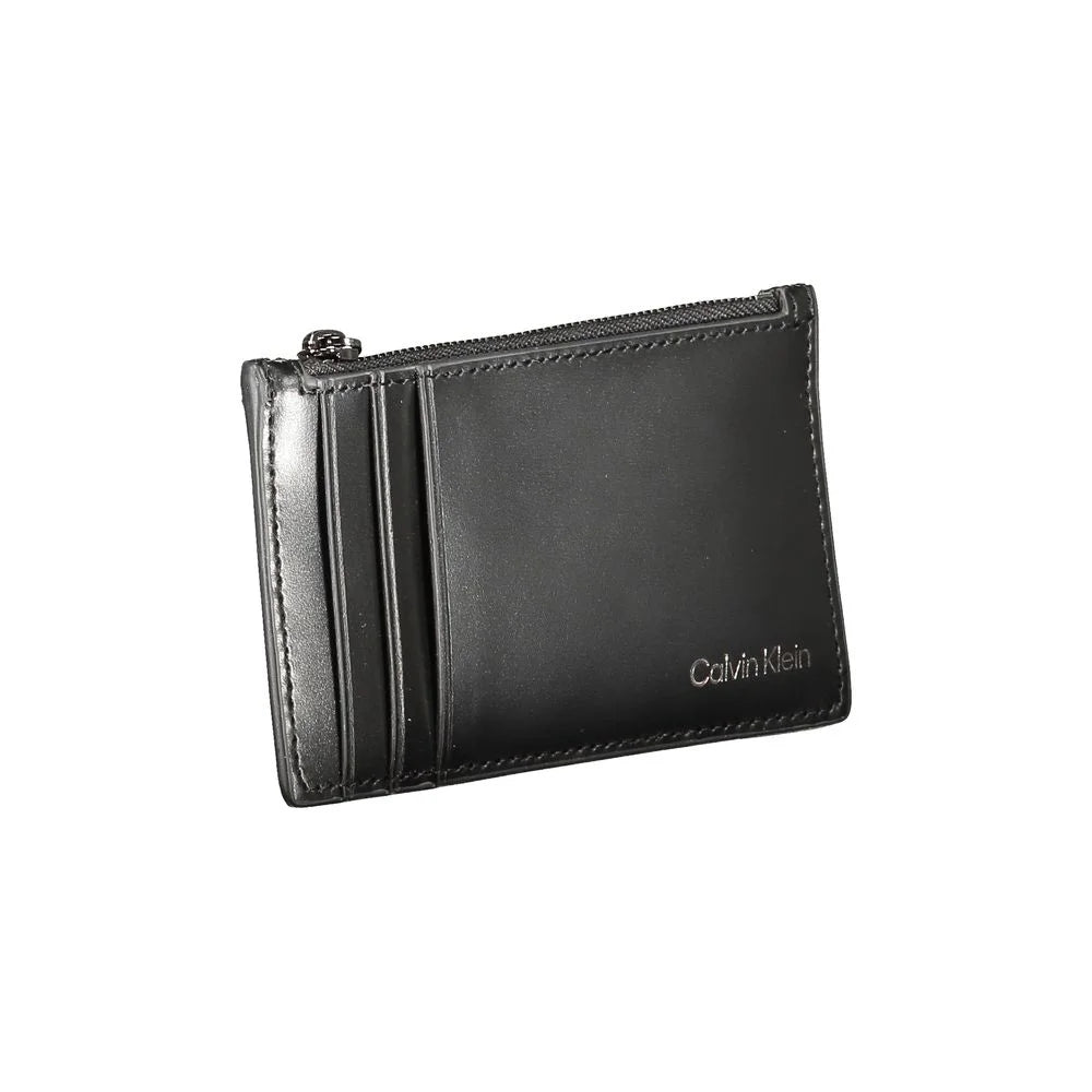 Calvin Klein Black Leather Wallet - Wallets