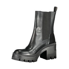 Calvin Klein Black Leather Women Boot - EU39/US9