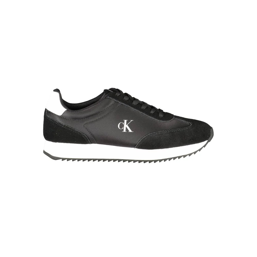 Calvin Klein Black Leather Women Sneaker - Sneakers