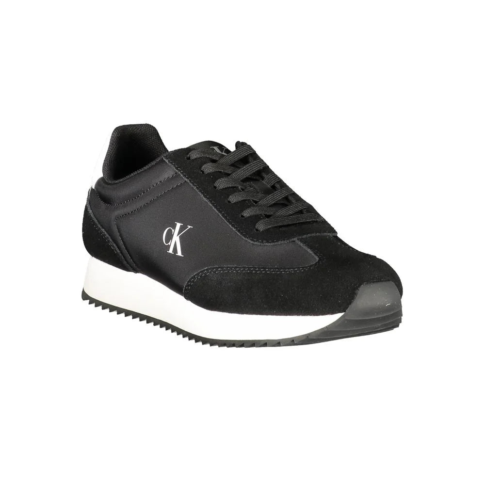 Calvin Klein Black Leather Women Sneaker - Sneakers