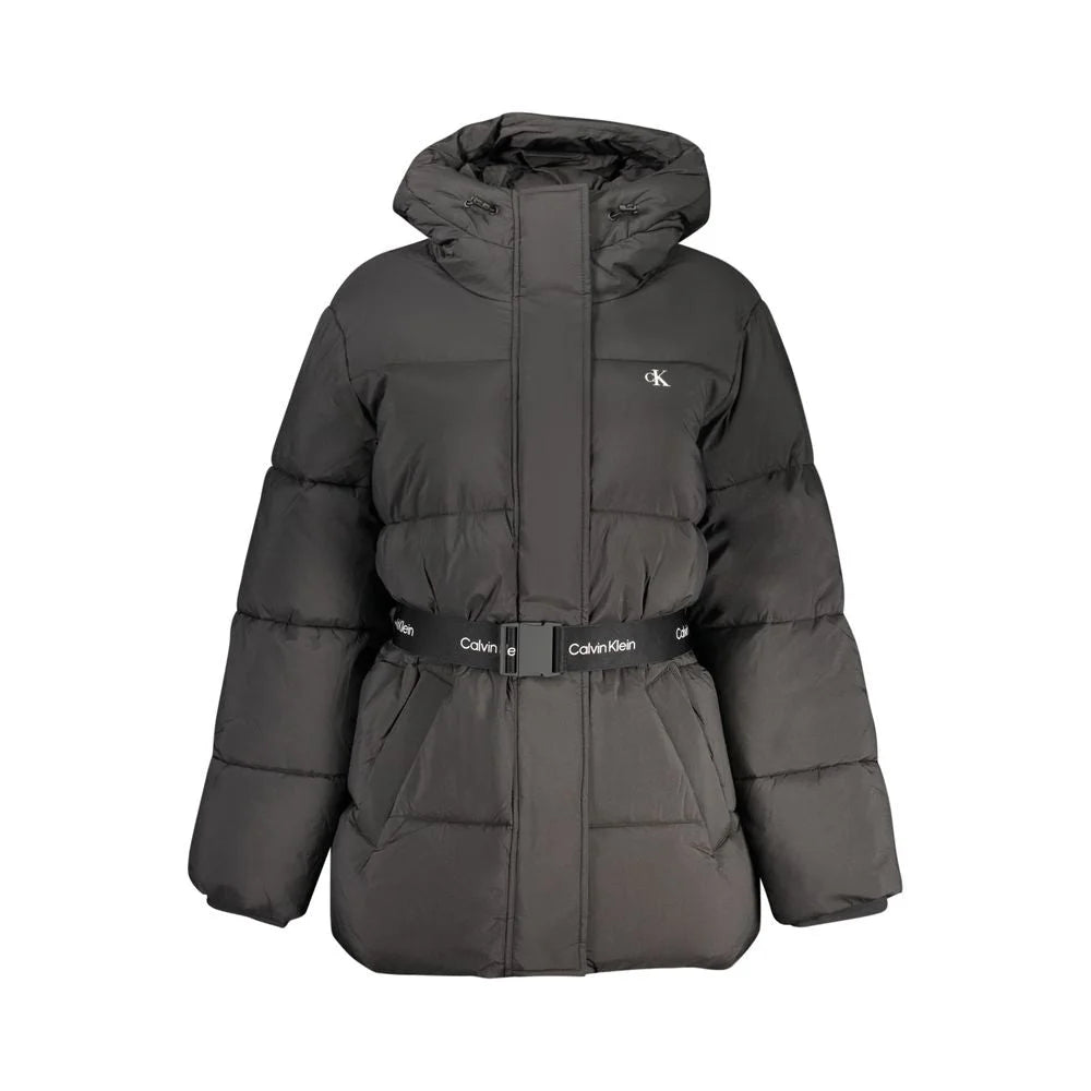 Calvin Klein Black Nylon Jackets & Coat