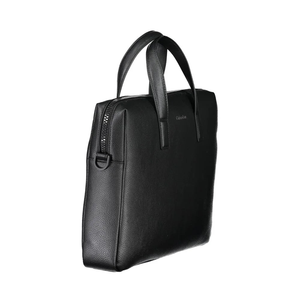 Calvin Klein Black Polyester Handbag - Briefcases