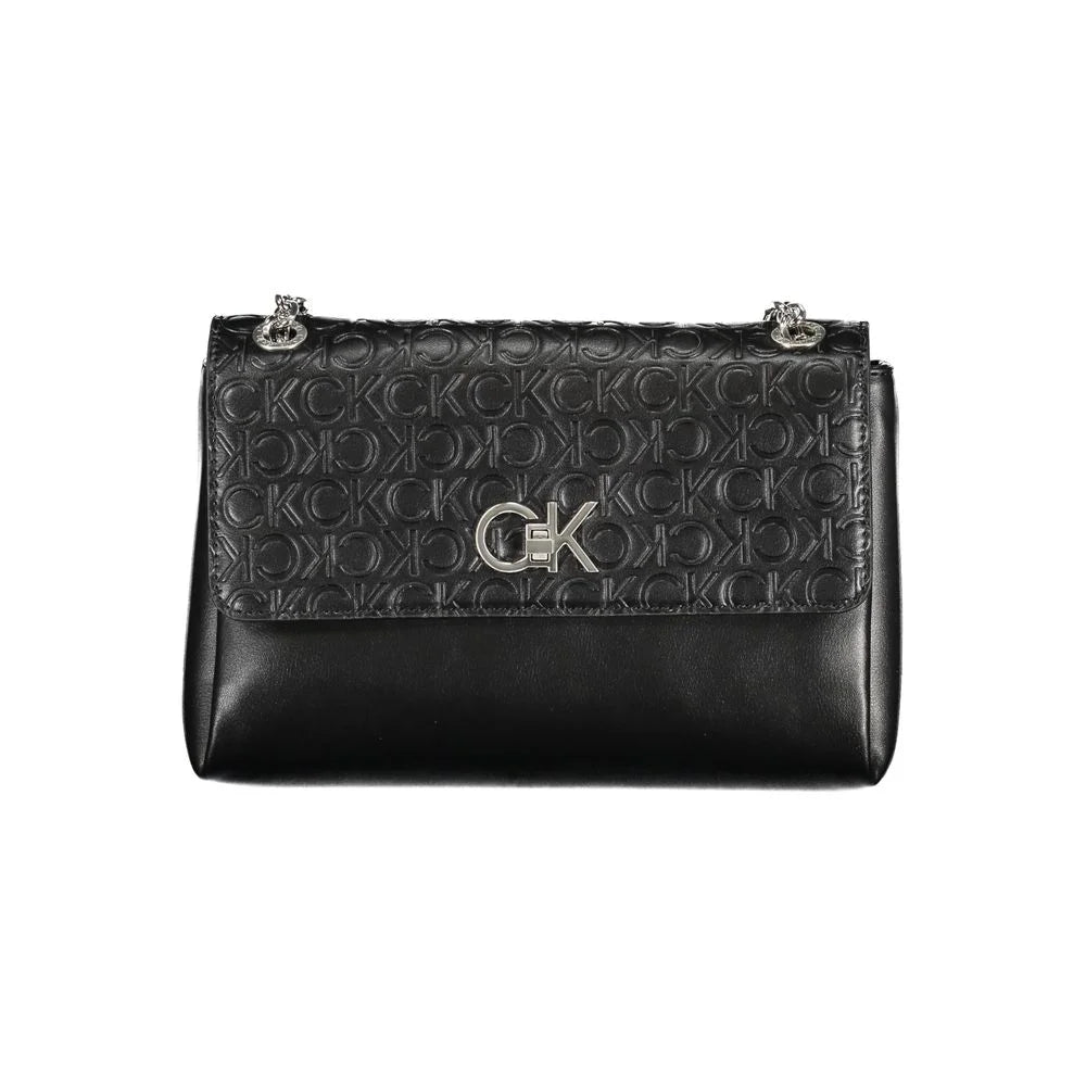 Calvin Klein Black Polyester Handbag - Cross Body Bags