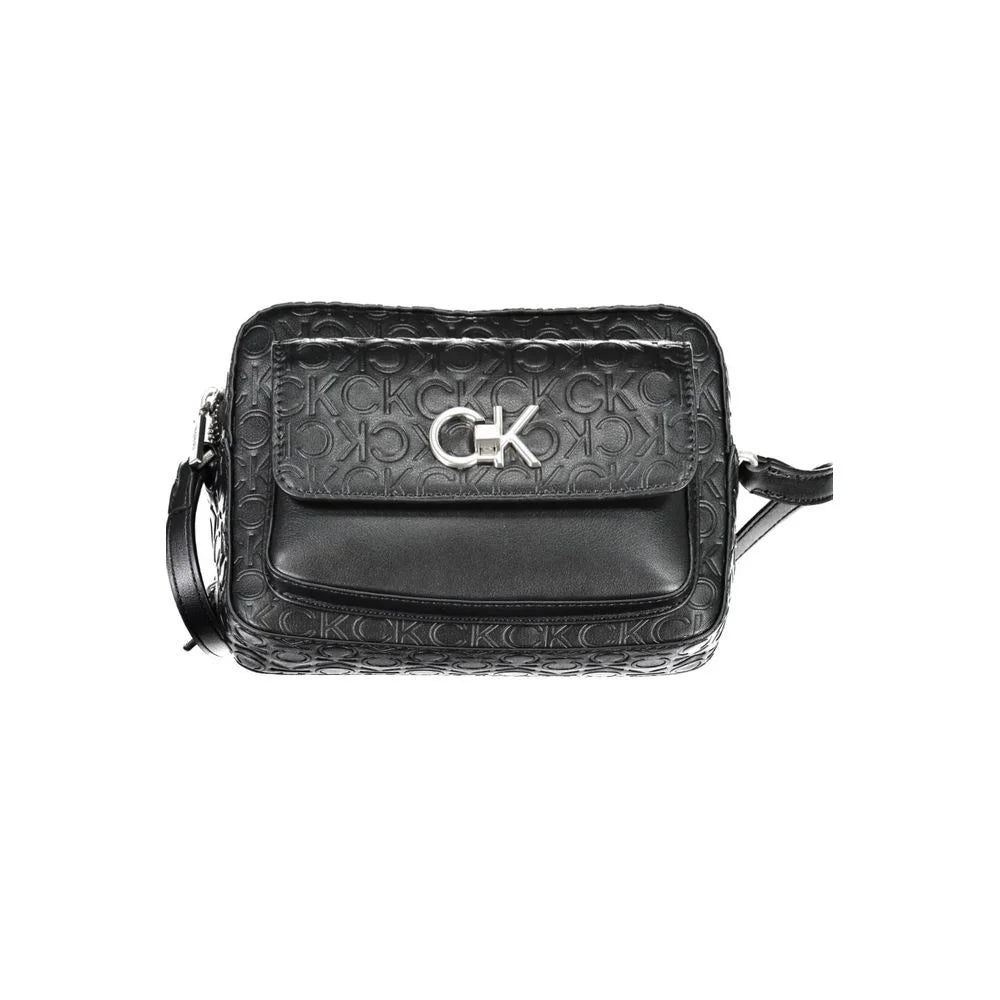 Calvin Klein Black Polyester Handbag - Cross Body Bags
