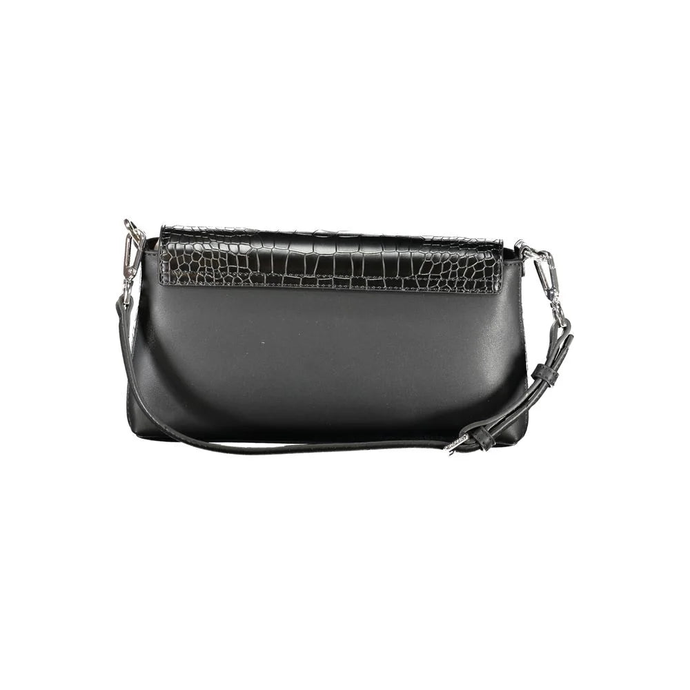 Calvin Klein Black Polyester Handbag - Cross Body Bags