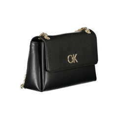 Calvin Klein Black Polyester Handbag - Cross Body Bags