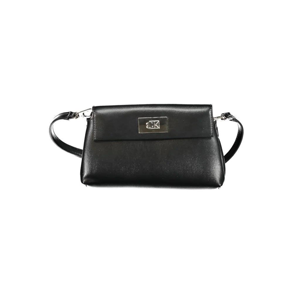 Calvin Klein Black Polyester Handbag - Cross Body Bags