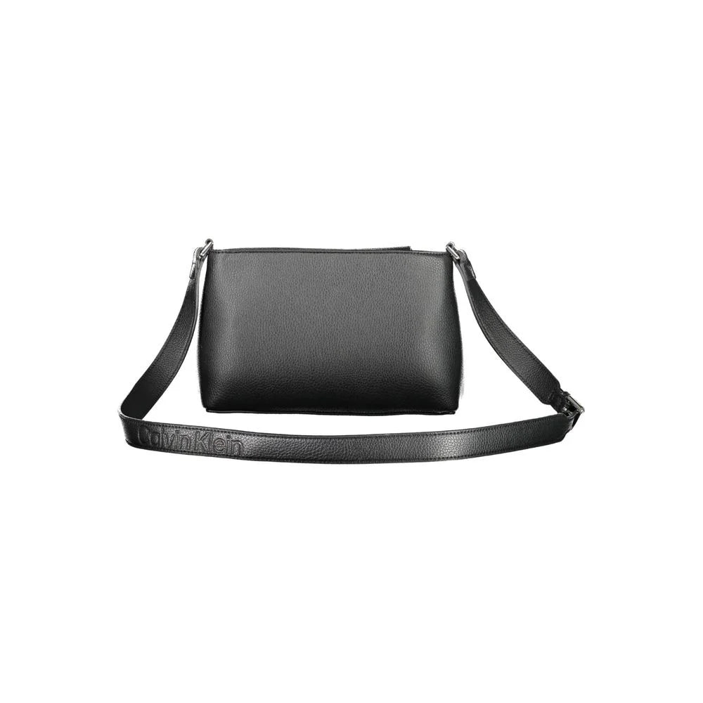 Calvin Klein Black Polyester Handbag - Cross Body Bags