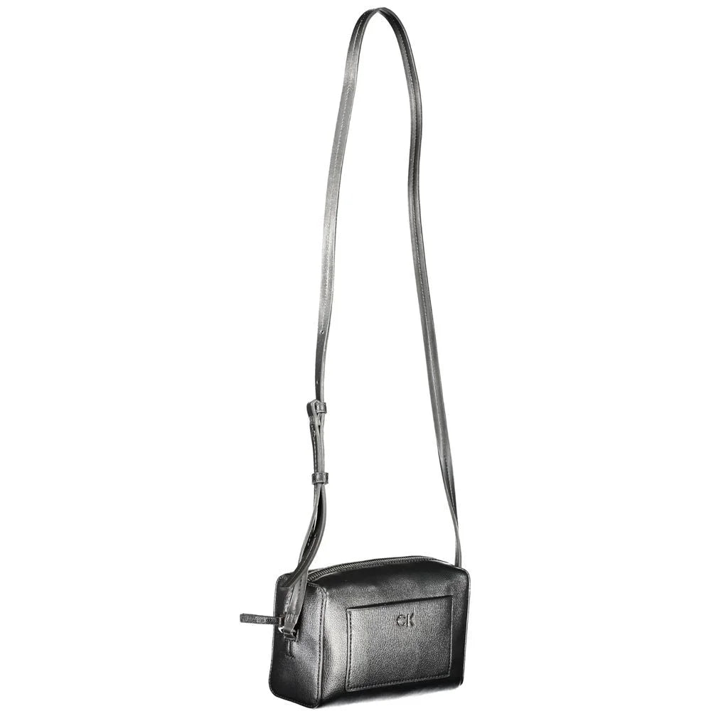 Calvin Klein Black Polyester Handbag - Cross Body Bags