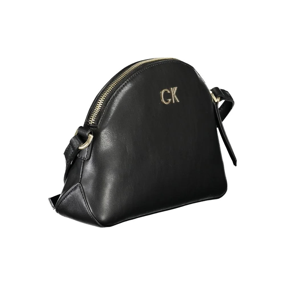Calvin Klein Black Polyester Handbag - Cross Body Bags