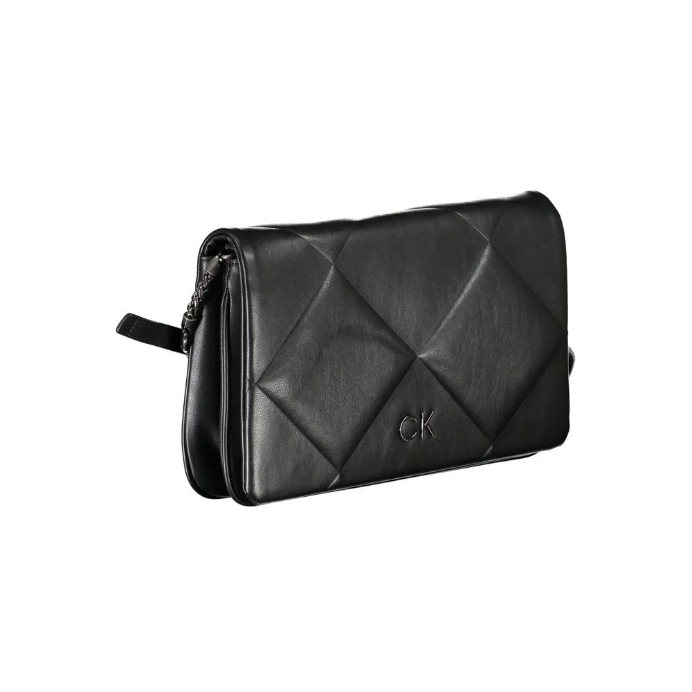 Calvin Klein Black Polyester Handbag - Cross Body Bags