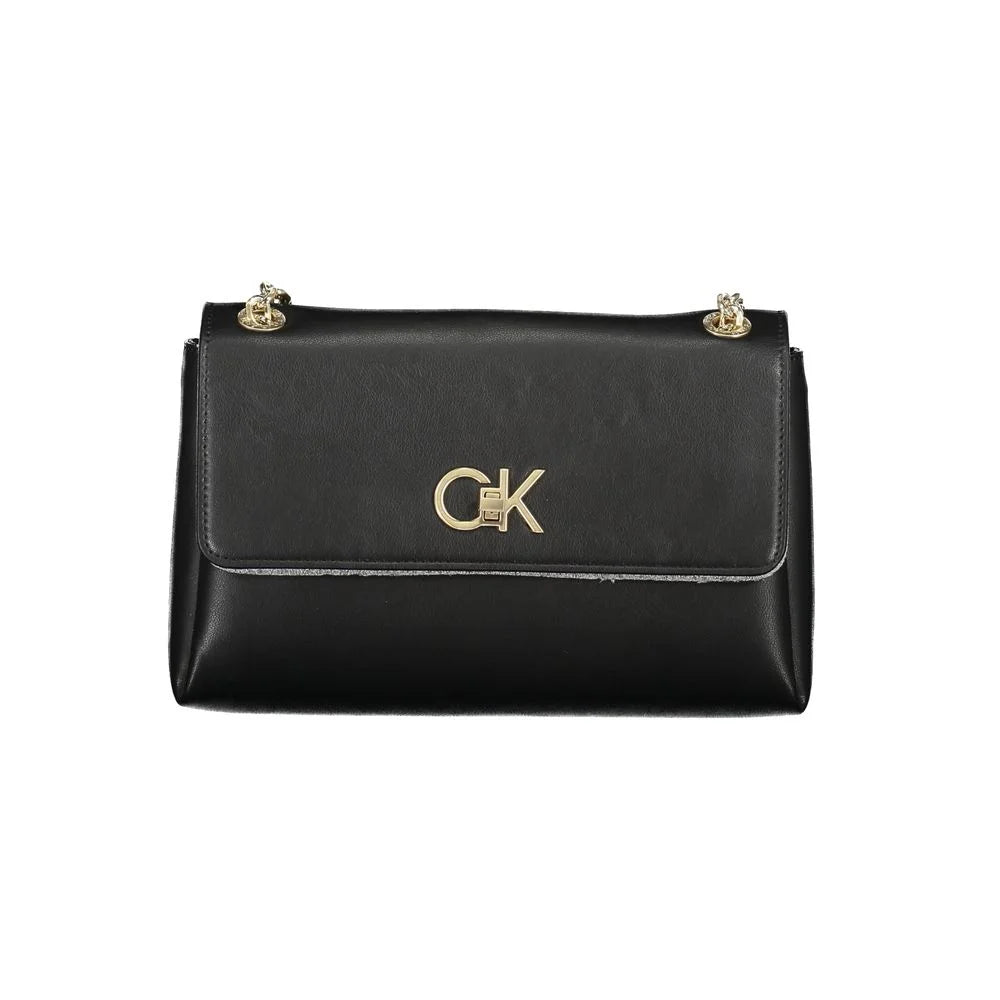 Calvin Klein Black Polyester Handbag - Cross Body Bags