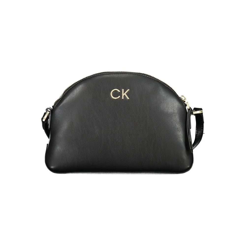 Calvin Klein Black Polyester Handbag - Cross Body Bags