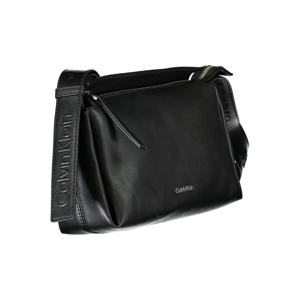 Calvin Klein Black Polyester Handbag - Cross Body Bags