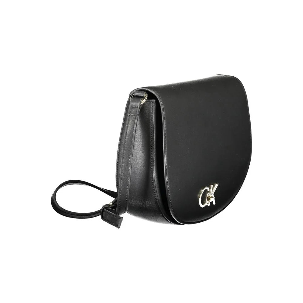 Calvin Klein Black Polyester Handbag - Cross Body Bags