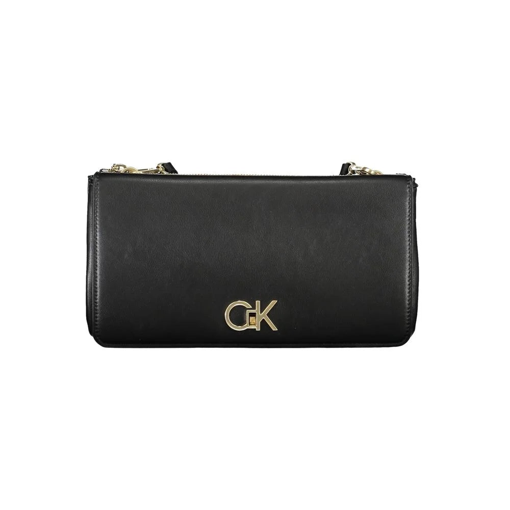Calvin Klein Black Polyester Handbag - Cross Body Bags