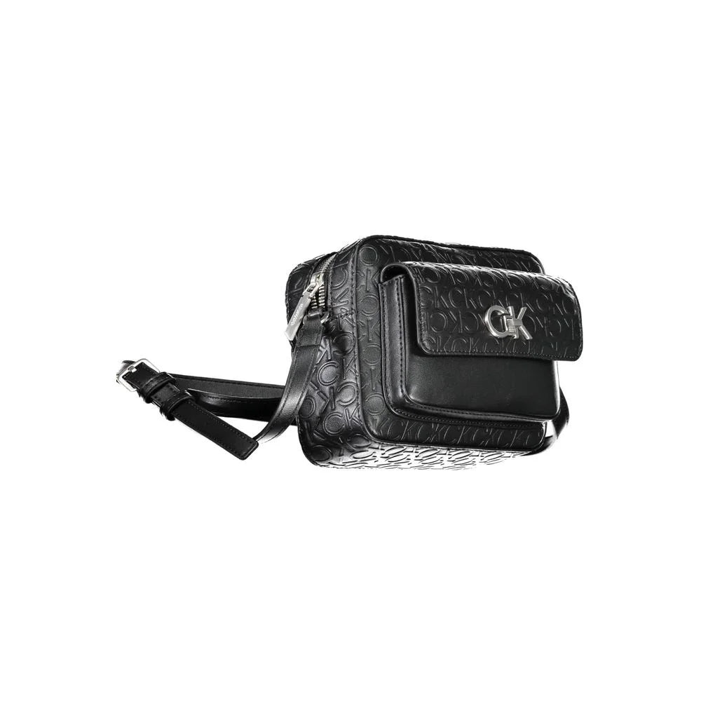 Calvin Klein Black Polyester Handbag - Cross Body Bags