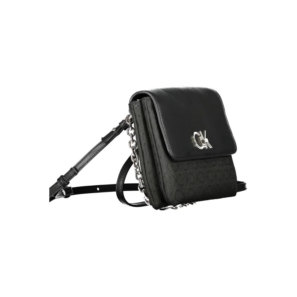 Calvin Klein Black Polyester Handbag - Cross Body Bags
