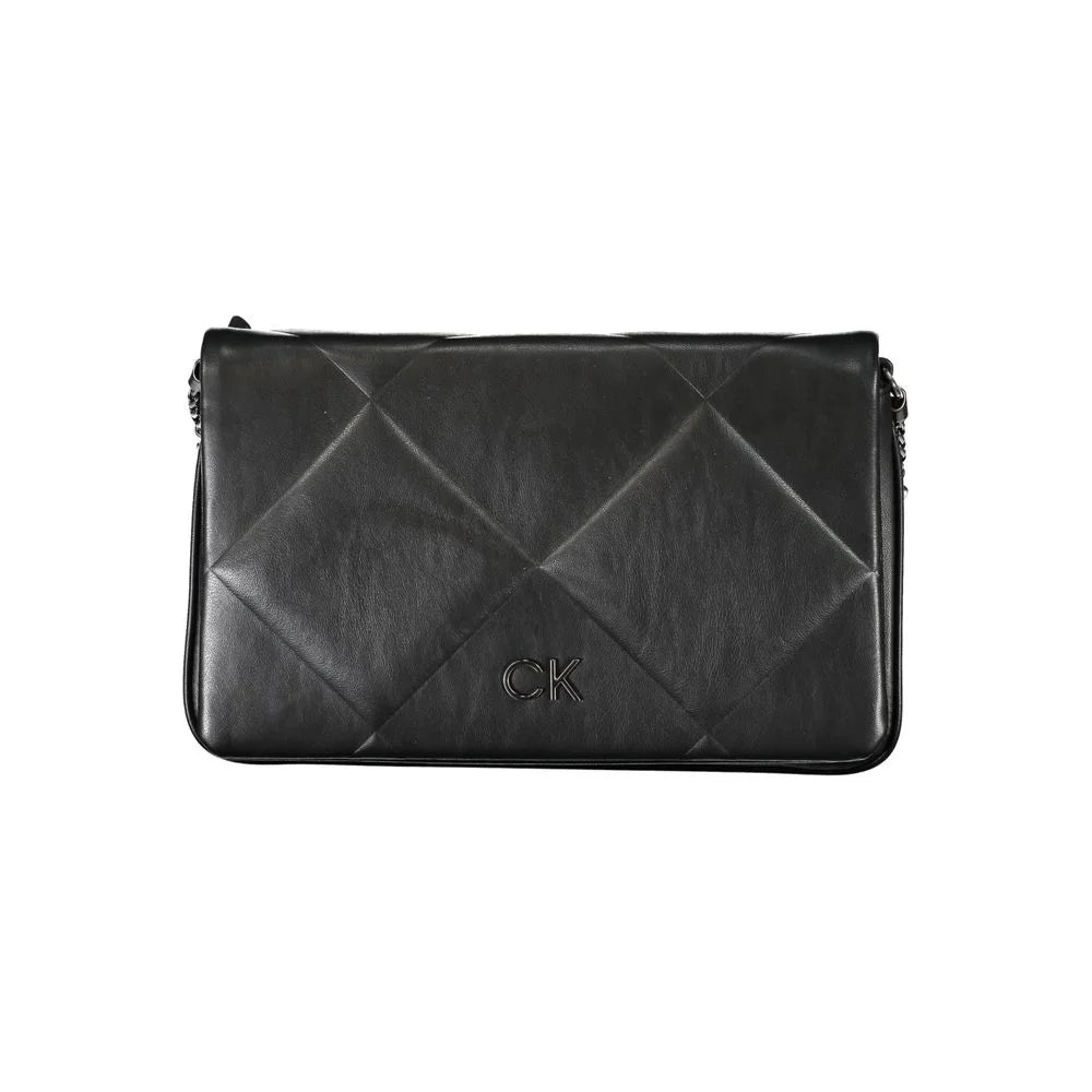 Calvin Klein Black Polyester Handbag - Cross Body Bags