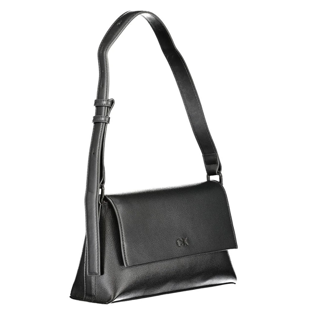 Calvin Klein Black Polyester Handbag - Cross Body Bags