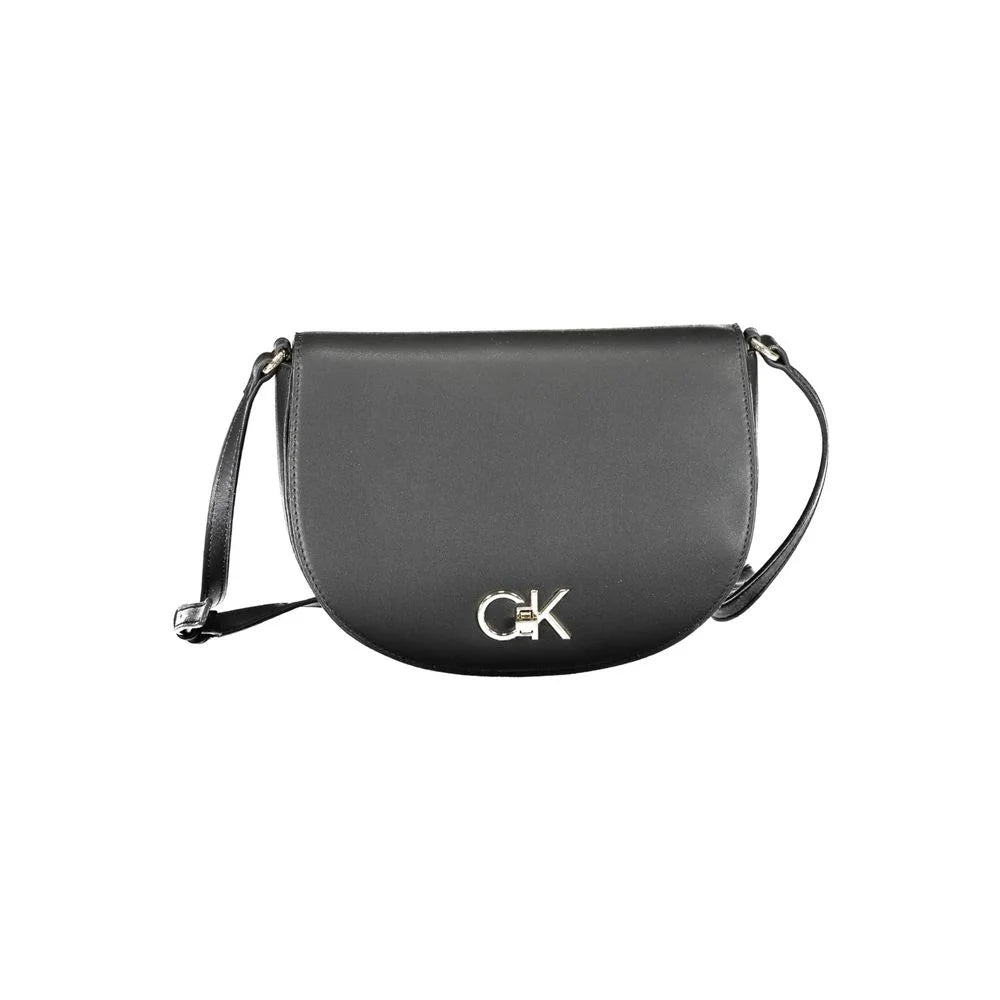 Calvin Klein Black Polyester Handbag - Cross Body Bags