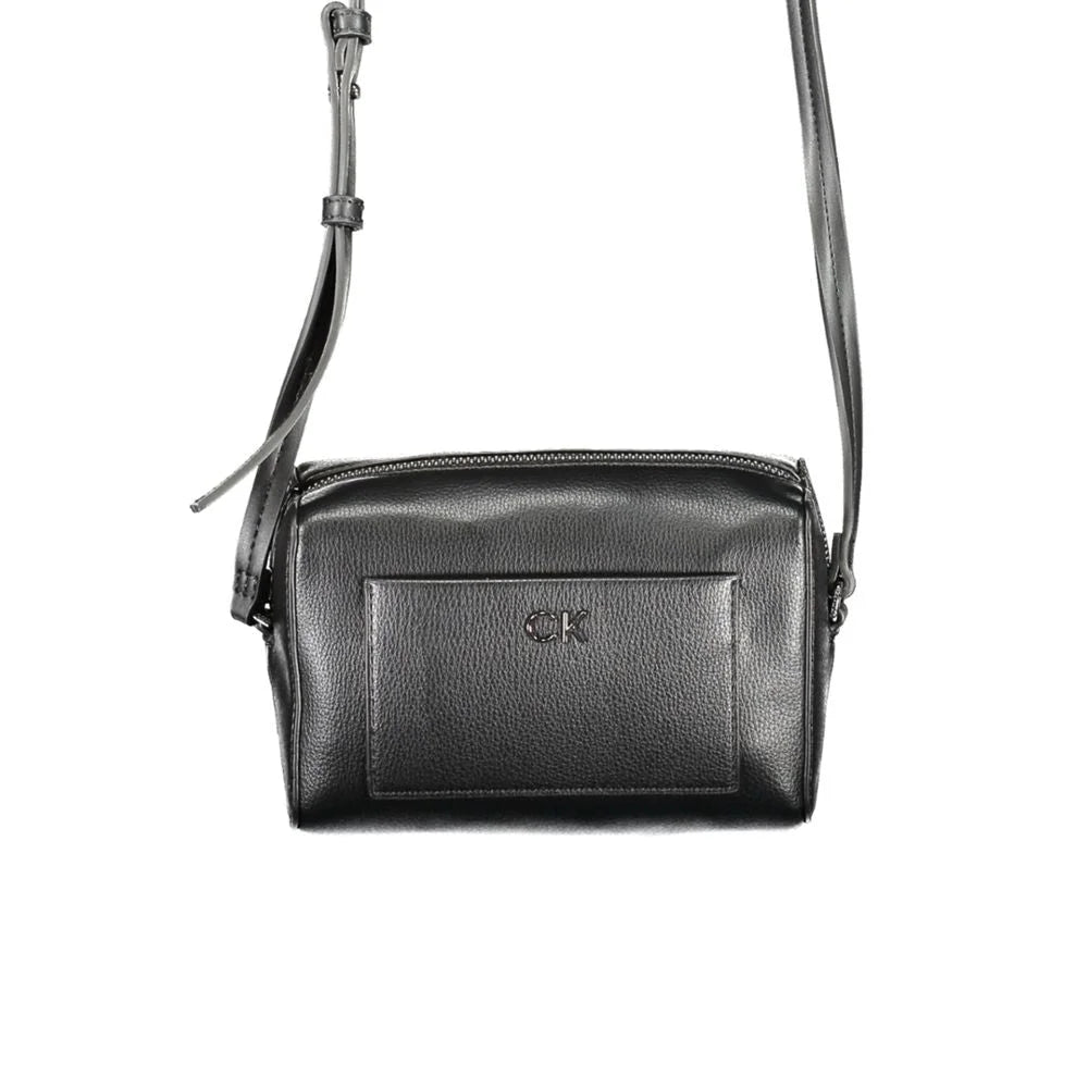 Calvin Klein Black Polyester Handbag - Cross Body Bags
