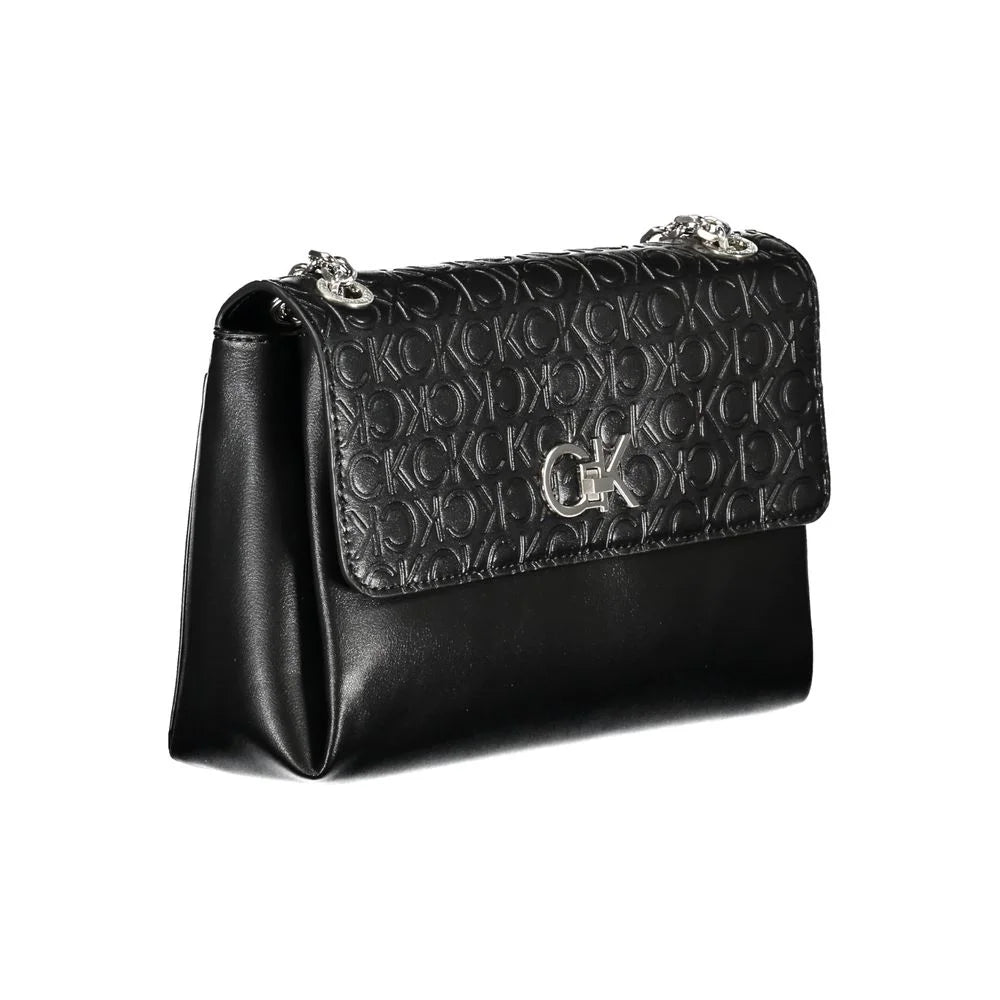Calvin Klein Black Polyester Handbag - Cross Body Bags