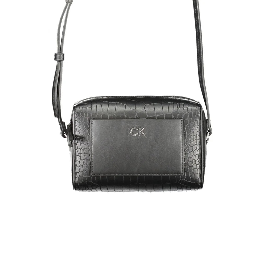 Calvin Klein Black Polyester Handbag - Cross Body Bags
